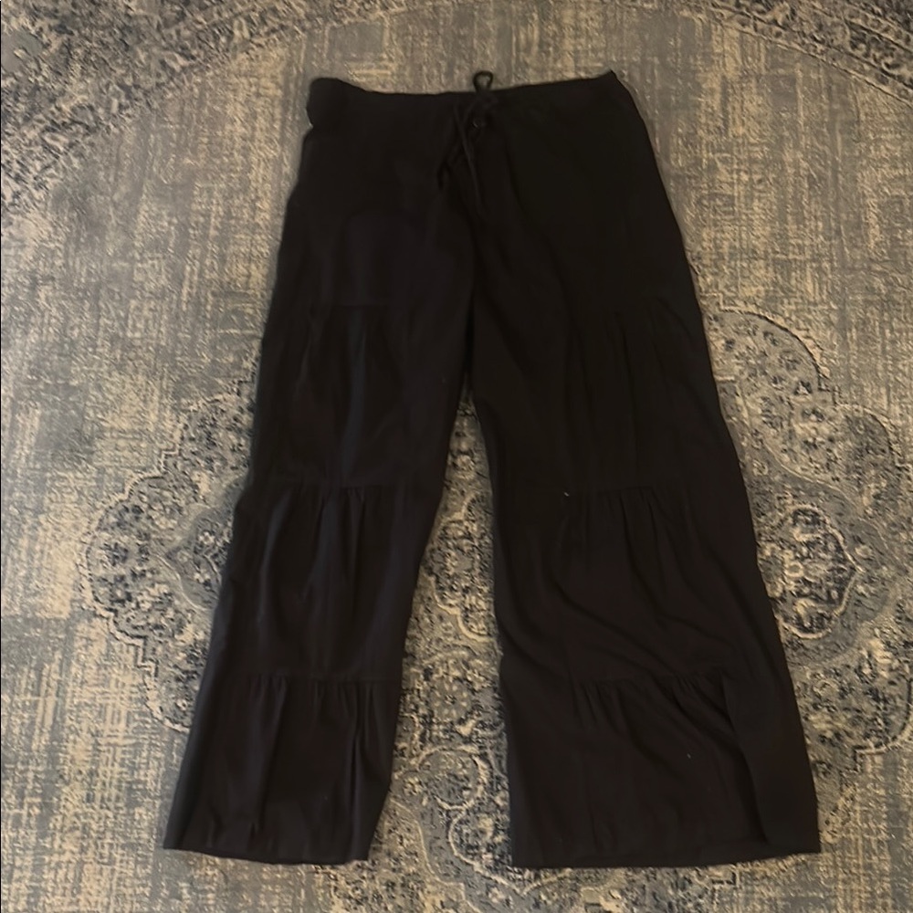 XCVI Black Wide-Leg Pants